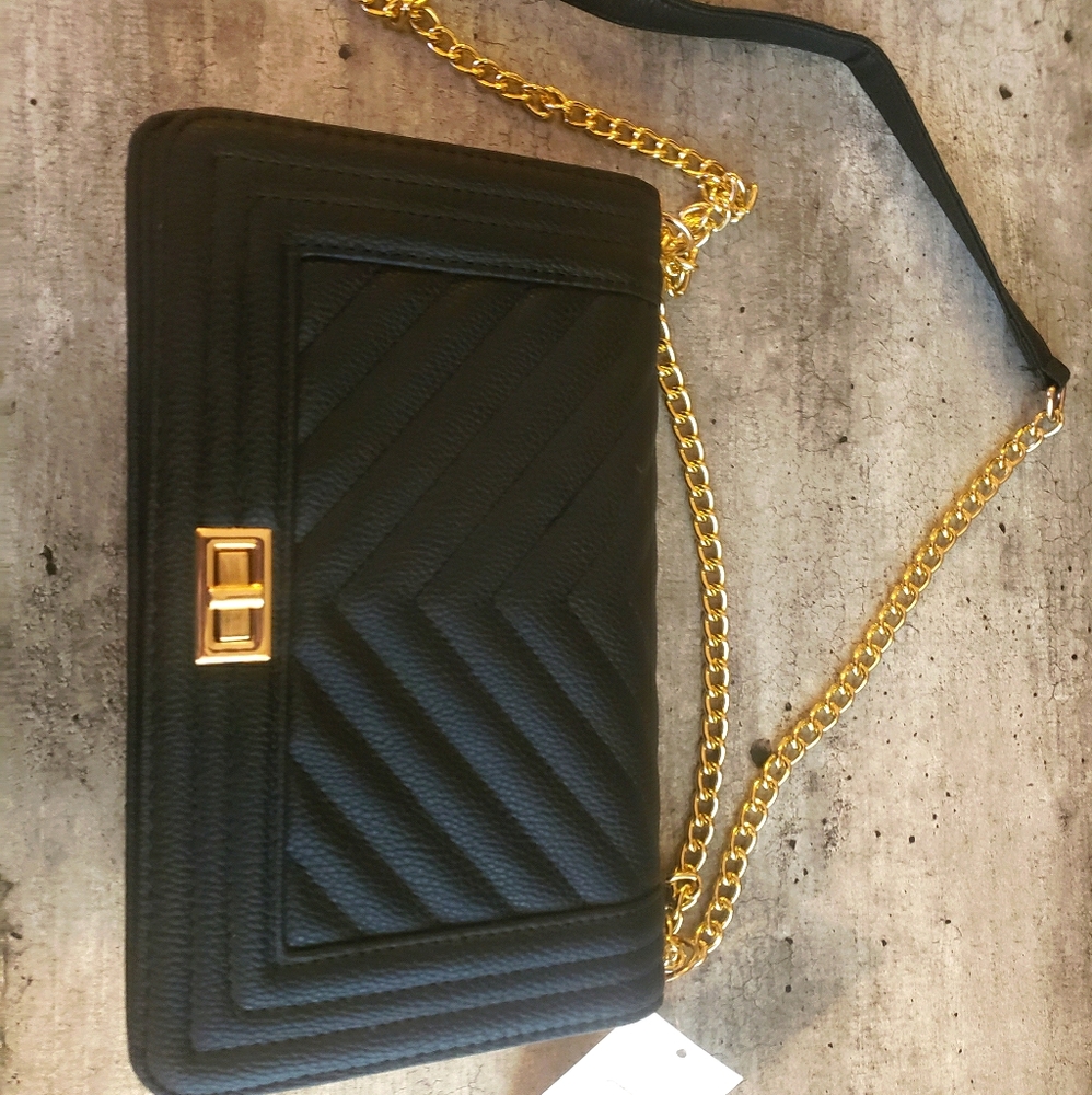 Chevron quilt bag